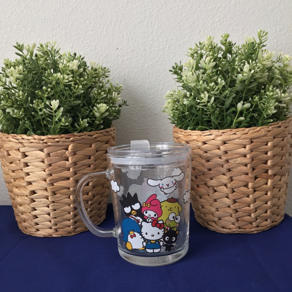 Hello Kitty and Friends Travel Glass Mug With Lid